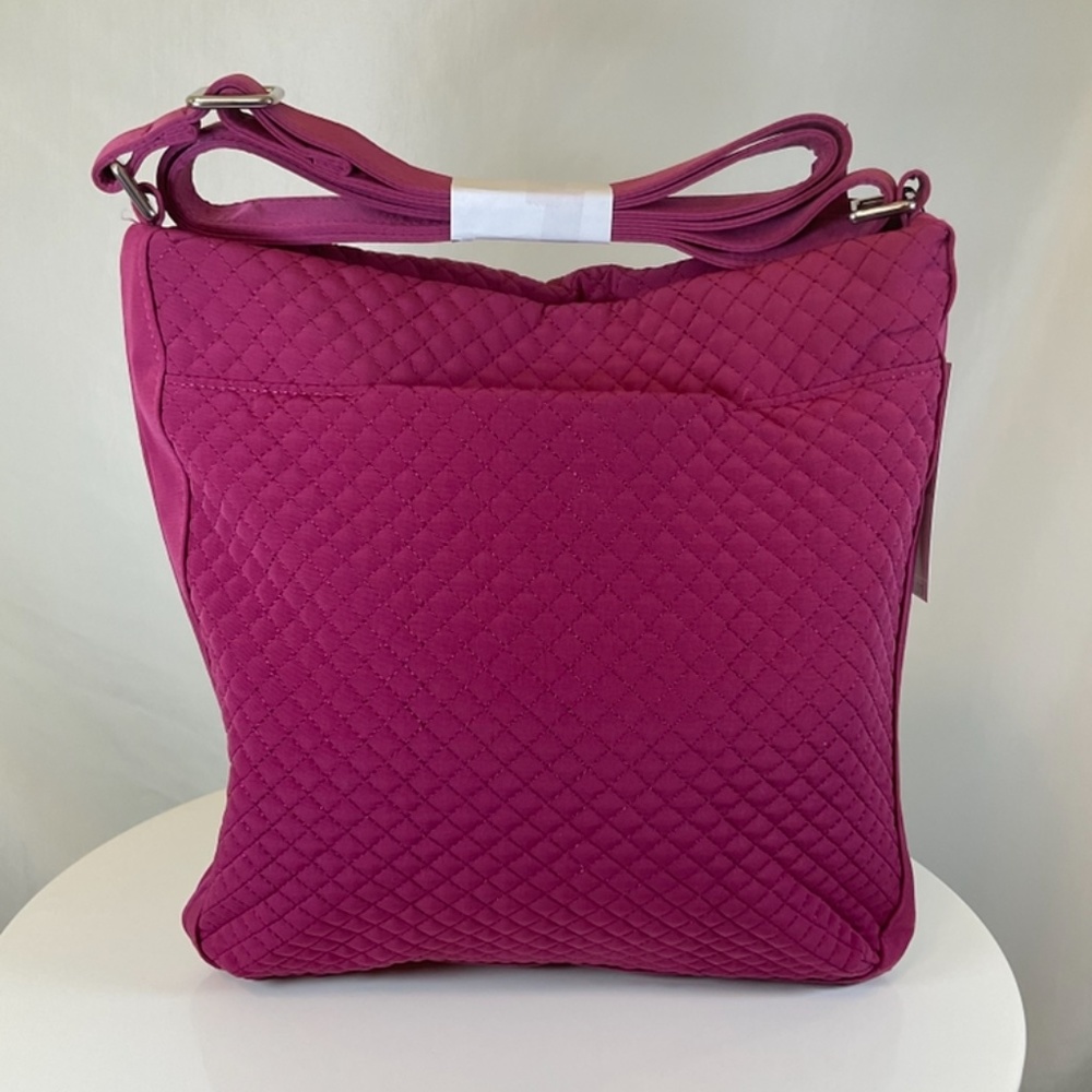 Vera Bradley Triple Zip Hipster Crossbody Purse Raspberry Radiance - Picture 4 of 8